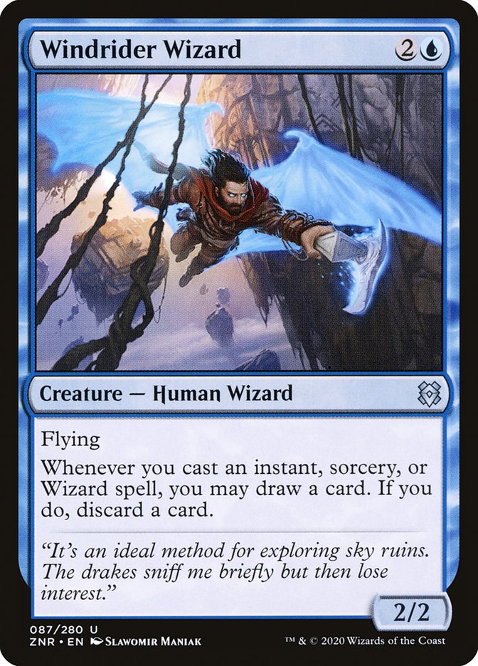 Windrider Wizard [Zendikar Rising] | The CG Realm