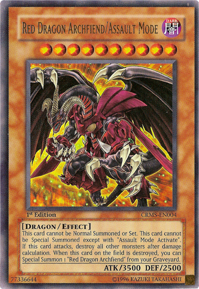 Red Dragon Archfiend/Assault Mode [CRMS-EN004] Ultra Rare | The CG Realm