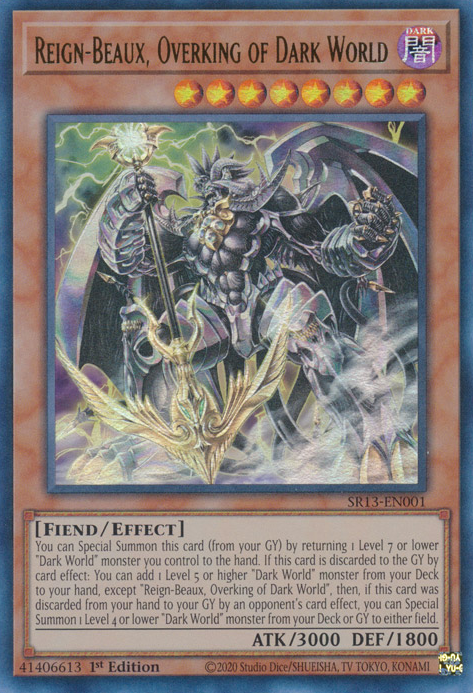 Reign-Beaux, Overking of Dark World [SR13-EN001] Ultra Rare | The CG Realm