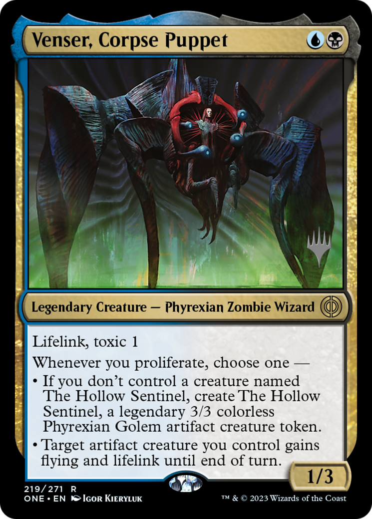 Venser, Corpse Puppet (Promo Pack) [Phyrexia: All Will Be One Promos] | The CG Realm