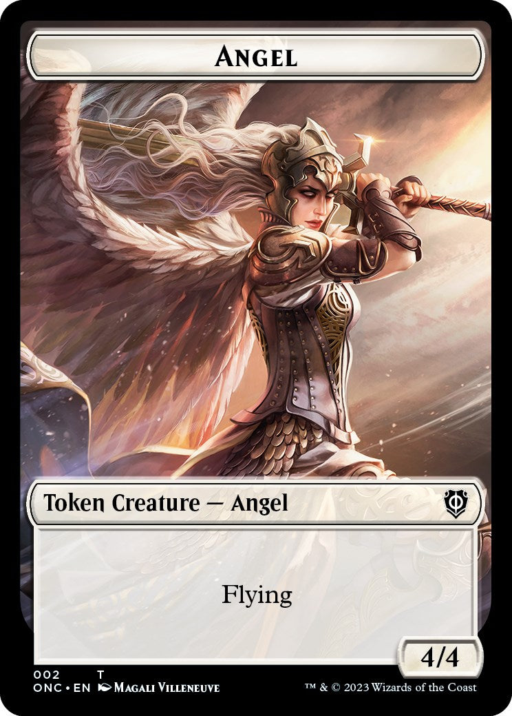 Soldier (007) // Angel Double-Sided Token [Phyrexia: All Will Be One Commander Tokens] | The CG Realm