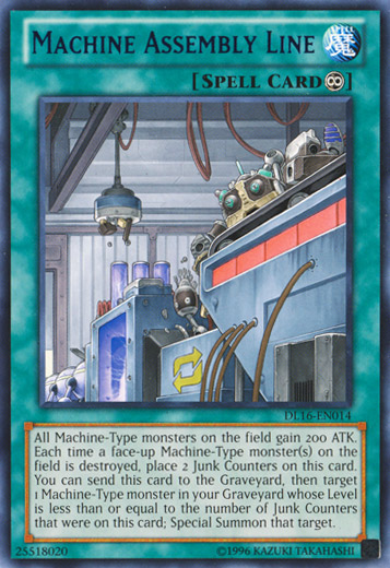 Machine Assembly Line (Blue) [DL16-EN014] Rare | The CG Realm