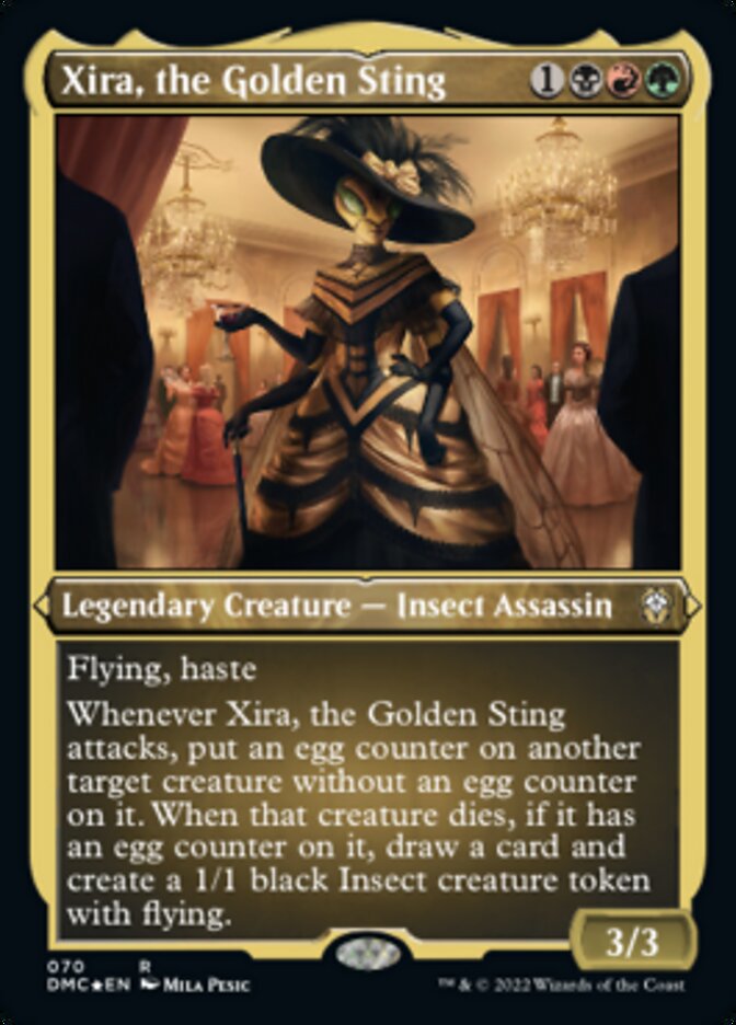 Xira, the Golden Sting (Foil Etched) [Dominaria United Commander] | The CG Realm