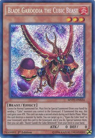 Blade Garoodia the Cubic Beast [MVP1-ENS34] Secret Rare | The CG Realm