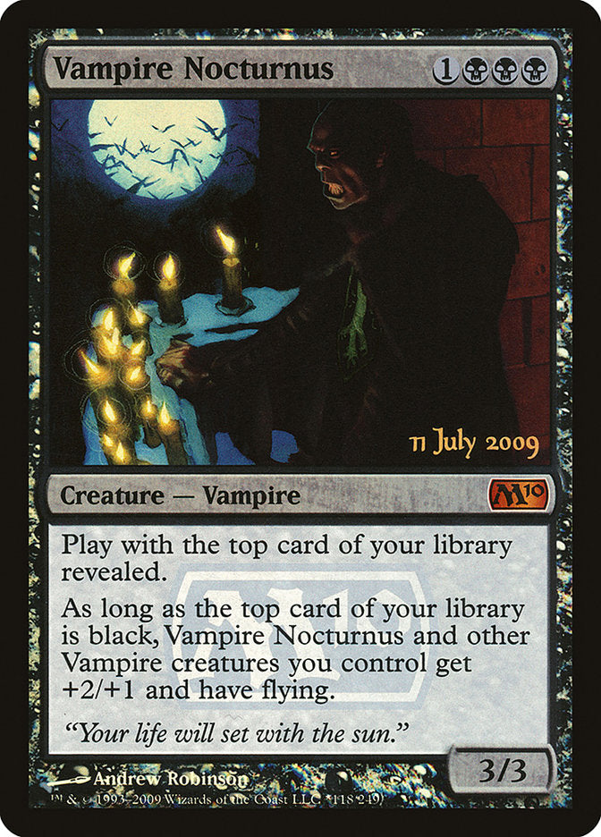 Vampire Nocturnus [Magic 2010 Prerelease Promos] | The CG Realm