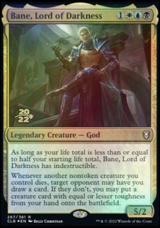 Bane, Lord of Darkness [Commander Legends: Battle for Baldur's Gate Prerelease Promos] | The CG Realm