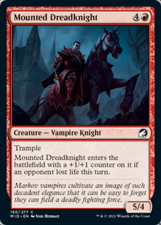 Mounted Dreadknight [Innistrad: Midnight Hunt] | The CG Realm