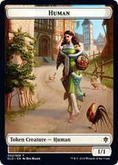 Human // Food (18) Double-Sided Token [Throne of Eldraine Tokens] | The CG Realm