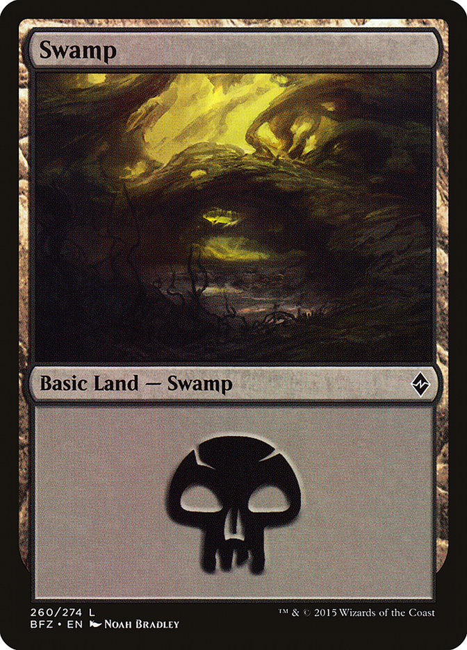 Swamp (260) [Battle for Zendikar] | The CG Realm