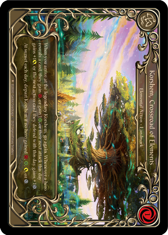 Korshem, Crossroad of Elements [ELE000] (Tales of Aria)  1st Edition Cold Foil | The CG Realm