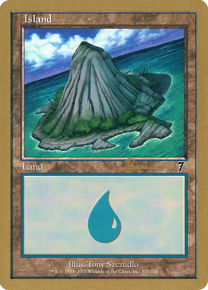 Island (ar335) (Antoine Ruel) [World Championship Decks 2001] | The CG Realm