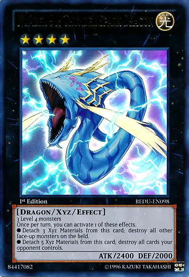 Number 91: Thunder Spark Dragon [REDU-EN098] Ultra Rare | The CG Realm