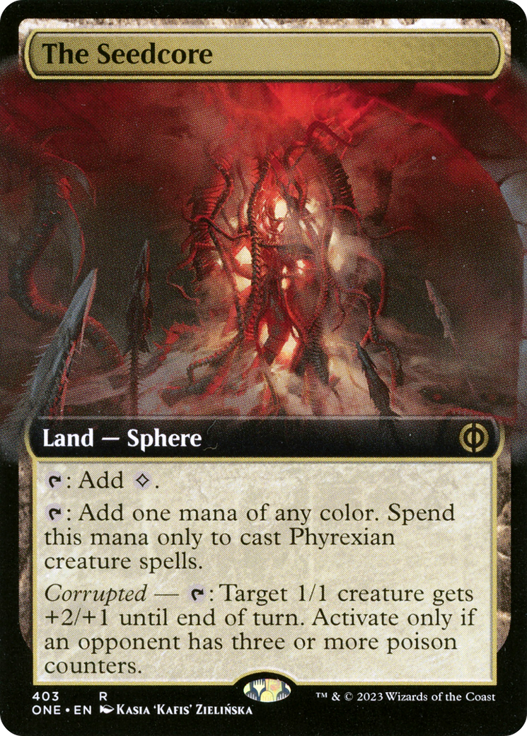 The Seedcore (Extended Art) [Phyrexia: All Will Be One] | The CG Realm