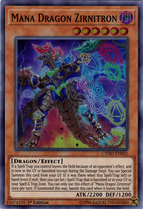 Mana Dragon Zirnitron [CYHO-EN021] Super Rare | The CG Realm