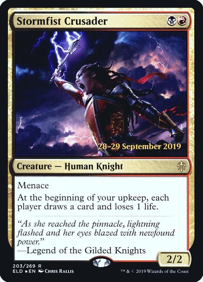 Stormfist Crusader [Throne of Eldraine Prerelease Promos] | The CG Realm