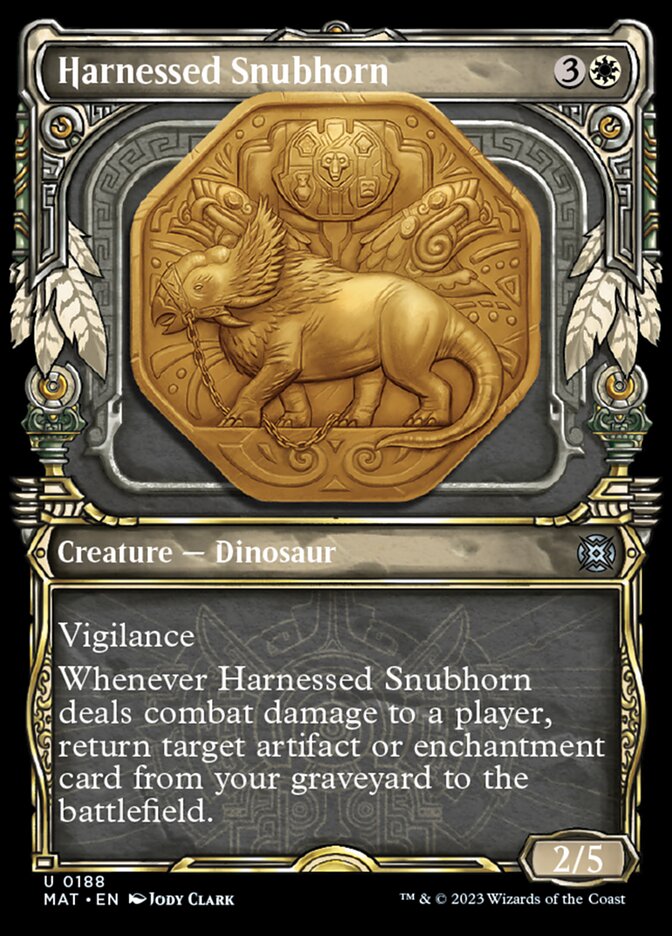 Harnessed Snubhorn (Showcase Halo Foil) [March of the Machine: The Aftermath] | The CG Realm