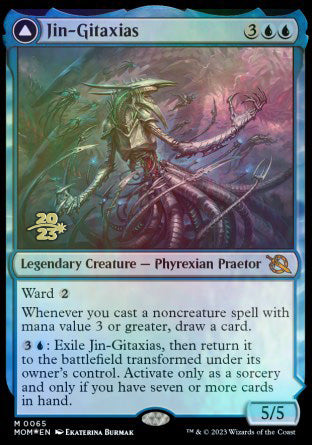 Jin-Gitaxias // The Great Synthesis [March of the Machine Prerelease Promos] | The CG Realm