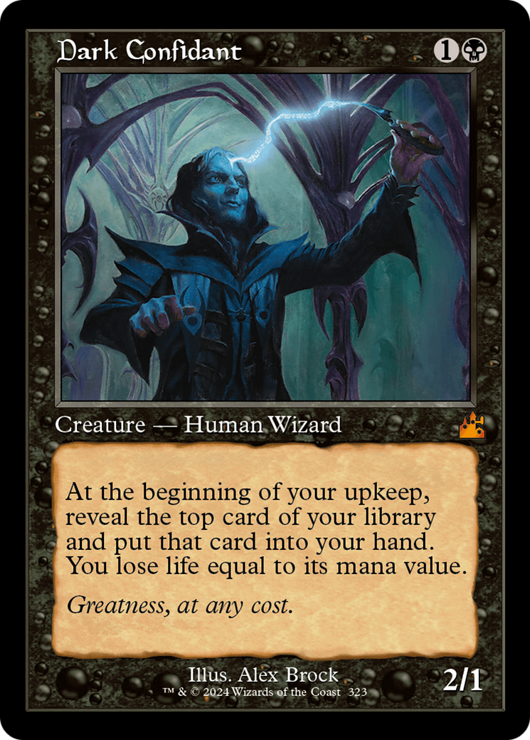 Dark Confidant (Retro Frame) [Ravnica Remastered] | The CG Realm