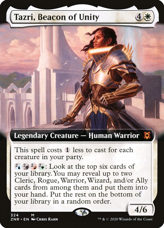 Tazri, Beacon of Unity (Extended Art) [Zendikar Rising] | The CG Realm