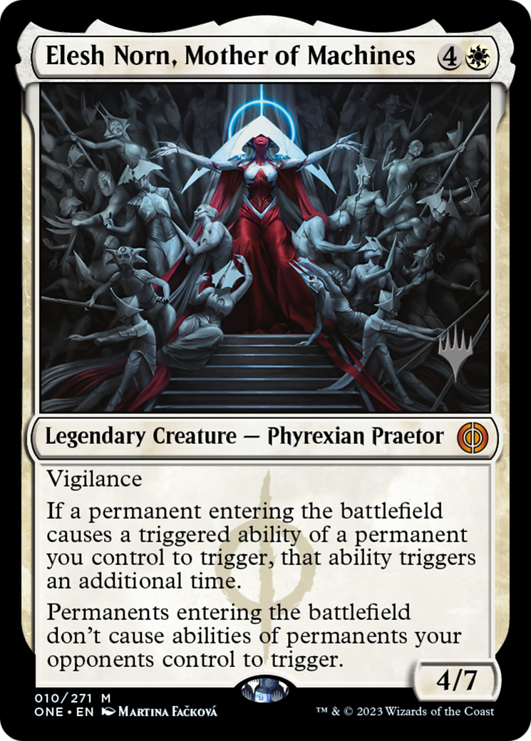 Elesh Norn, Mother of Machines (Promo Pack) [Phyrexia: All Will Be One Promos] | The CG Realm