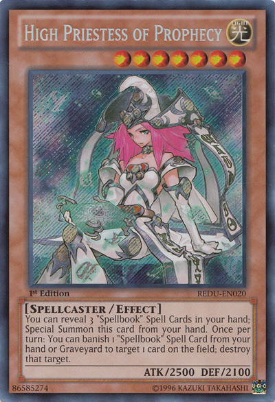 High Priestess of Prophecy [REDU-EN020] Secret Rare | The CG Realm