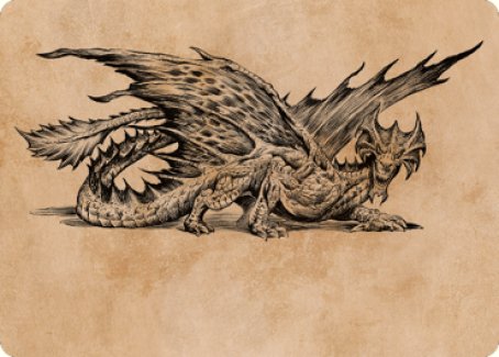 Ancient Brass Dragon Art Card (49) [Commander Legends: Battle for Baldur's Gate Art Series] | The CG Realm