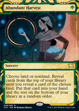 Abundant Harvest (Foil Etched) [Strixhaven: School of Mages Mystical Archive] | The CG Realm