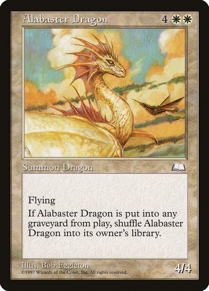 Alabaster Dragon [Weatherlight] | The CG Realm