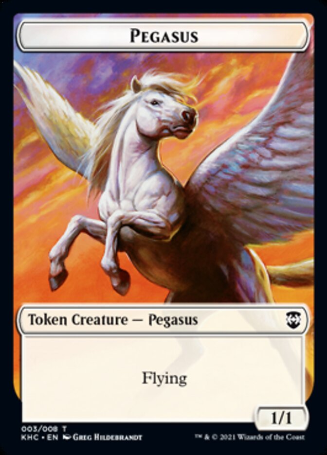 Pegasus Token [Kaldheim Commander Tokens] | The CG Realm