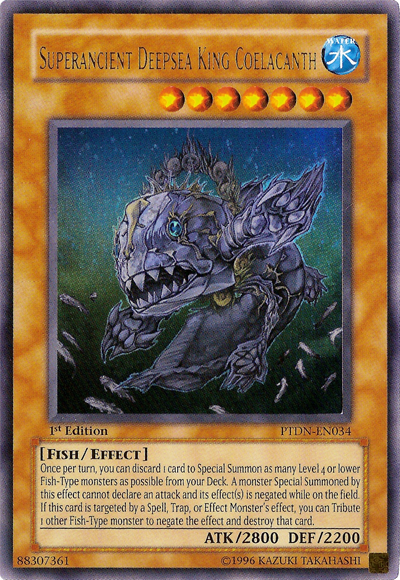 Superancient Deepsea King Coelacanth [PTDN-EN034] Ultra Rare | The CG Realm