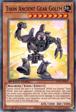 Toon Ancient Gear Golem [SGX1-ENI11] Common | The CG Realm