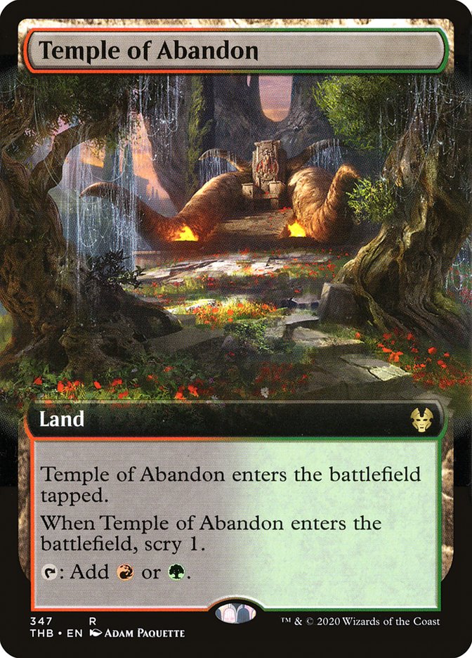 Temple of Abandon (Extended Art) [Theros Beyond Death] | The CG Realm