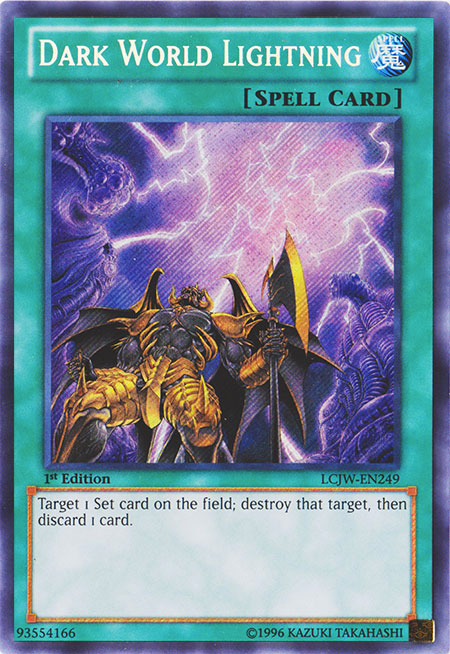 Dark World Lightning [LCJW-EN249] Secret Rare | The CG Realm