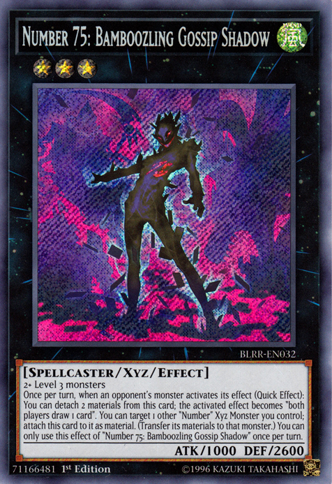 Number 75: Bamboozling Gossip Shadow [BLRR-EN032] Secret Rare | The CG Realm