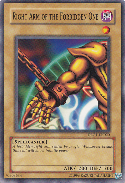 Right Arm of the Forbidden One [DLG1-EN020] Common | The CG Realm