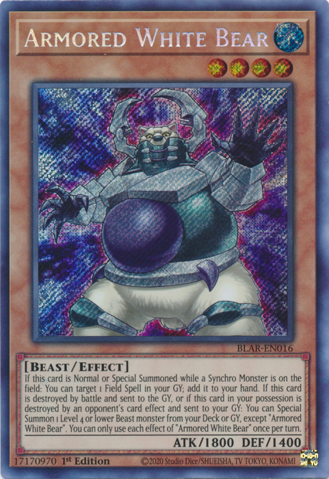 Armored White Bear [BLAR-EN016] Secret Rare | The CG Realm