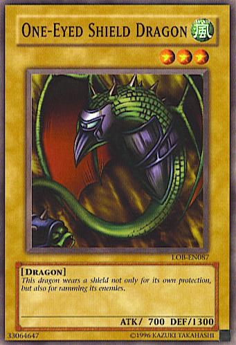 One-Eyed Shield Dragon [LOB-EN087] Common | The CG Realm