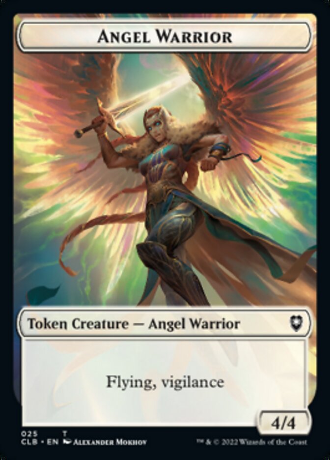 Kor Warrior // Angel Warrior Double-Sided Token [Commander Legends: Battle for Baldur's Gate Tokens] | The CG Realm