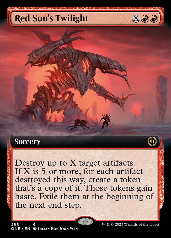 Red Sun's Twilight (Extended Art) [Phyrexia: All Will Be One] | The CG Realm