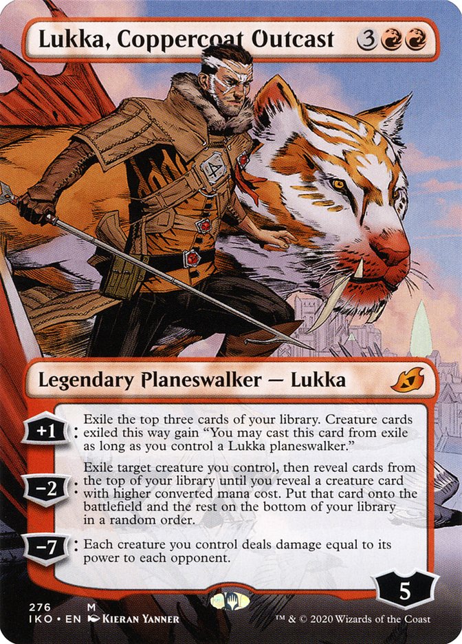 Lukka, Coppercoat Outcast (Borderless) [Ikoria: Lair of Behemoths] | The CG Realm