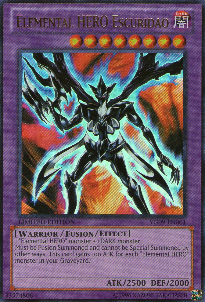 Elemental HERO Escuridao [YG09-EN001] Ultra Rare | The CG Realm