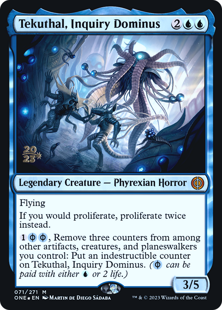 Tekuthal, Inquiry Dominus [Phyrexia: All Will Be One Prerelease Promos] | The CG Realm