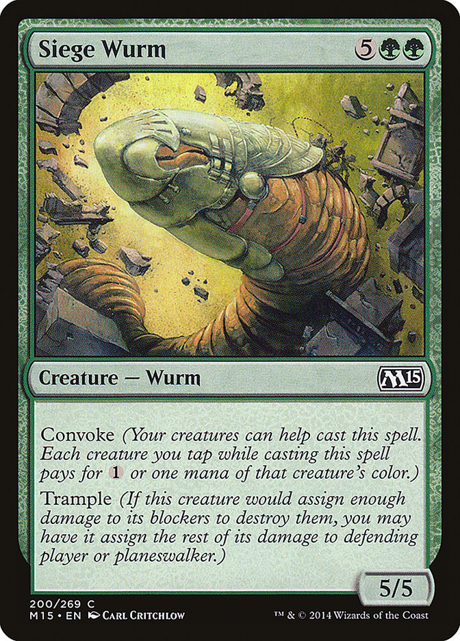 Siege Wurm [Magic 2015] | The CG Realm