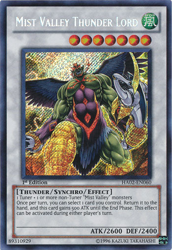 Mist Valley Thunder Lord [HA02-EN060] Secret Rare | The CG Realm