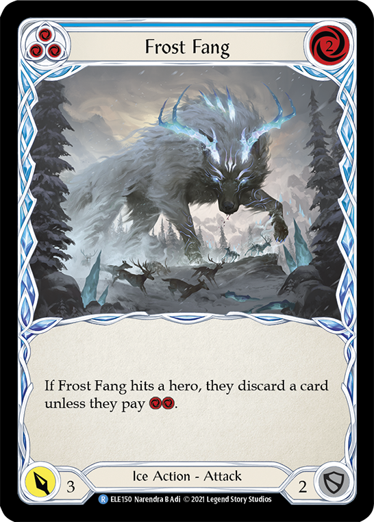 Frost Fang (Blue) [ELE150] (Tales of Aria)  1st Edition Rainbow Foil | The CG Realm