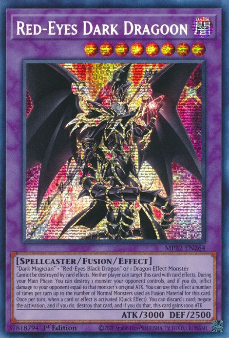 Red-Eyes Dark Dragoon [MP22-EN264] Prismatic Secret Rare | The CG Realm