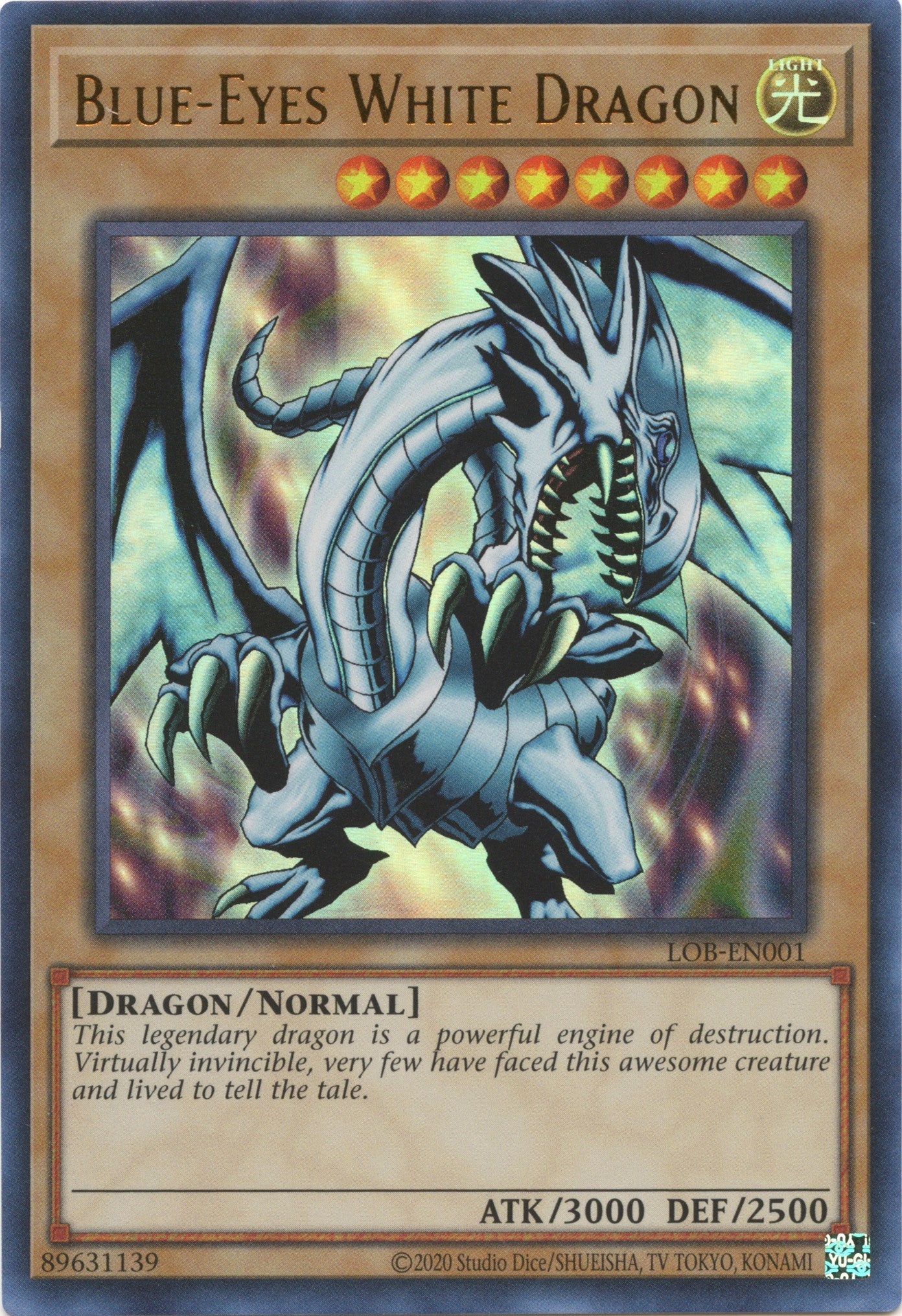 Blue-Eyes White Dragon (25th Anniversary) [LOB-EN001] Ultra Rare | The CG Realm