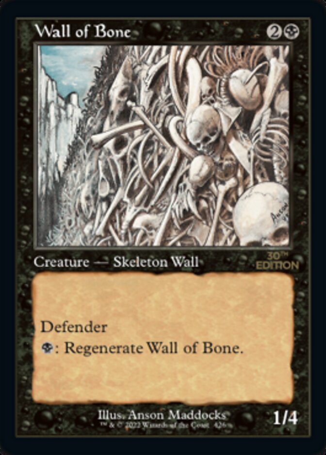 Wall of Bone (Retro) [30th Anniversary Edition] | The CG Realm