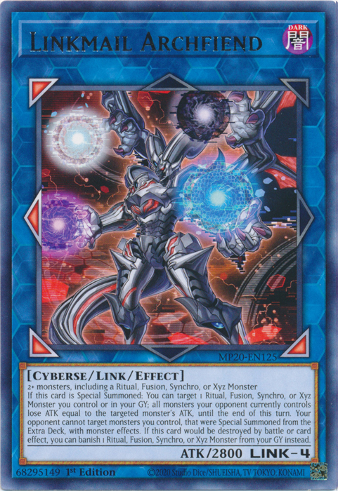 Linkmail Archfiend [MP20-EN125] Rare | The CG Realm