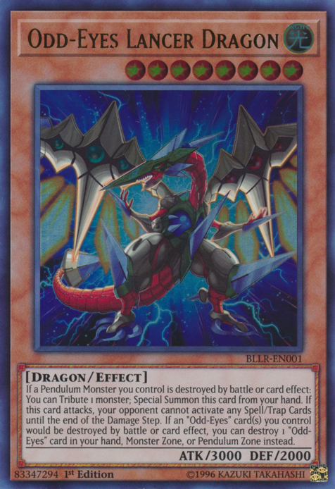 Odd-Eyes Lancer Dragon [BLLR-EN001] Ultra Rare | The CG Realm